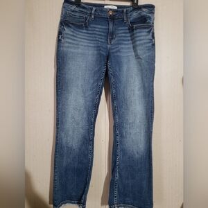 BKE Women's Classic Blue Straight Leg Jeans 33 X 29 1/2